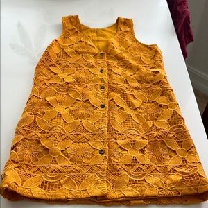 Anthropologie Yellow Sleeveless Sundress for Weddings